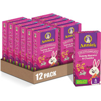 Annie's Macaroni And Cheese Yummy Bunnies, Cheddar, 6 Oz. (Pack Of 12)