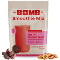 The Bomb Co. Blender Bomb, The Og, Superfood Smoothie Mix With Chia Seeds, Hemp Seeds, Flax Seeds, Sea Salt, & Amino Acids For Gut Health, Gluten Free, High Fiber, 10 Servings