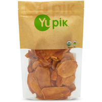 Yupik Organic Sliced Mango, 1 Lb, Non-Gmo, Vegan, Gluten-Free, Kosher, Tropical Dried Fruits, Thin Mango Slices, No Sugar Added, Sulphite-Free, Healthy Snacks, Tasty Topping