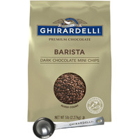 Ghirardelli Dark Chocolate Barista Mini Chip, 5Lb Bag With Ghirardelli Stamped Barista Spoon