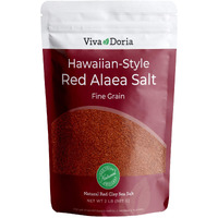 Viva Doria Hawaiian Red Alaea Sea Salt, Fine Grain, 2 Lb (907 G)