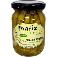 Matiz Piparras, Basque Guindilla Peppers (6.4 Oz.) Spanish Green Pickled Peppers From Spain