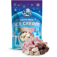 Arctic Farms Freeze Dried Ice Cream Bits Bagged And Boxed - Does Not Melt (Neapolitan Mix, 2.5Oz)