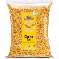 Rani Chana Dal (Split Desi Chickpeas Without Skin) 128Oz (8Lbs) 3.63Kg Bulk ~ All Natural | Gluten Friendly | Non-Gmo | Kosher | Vegan | Indian Origin
