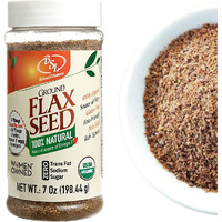 Organic Ground Flax Seed 7 Oz - Vegan & Keto-Friendly, Zero Trans Fat & Sugar | Rich In Fiber, Source Of Essential Omega-3 Fatty Acids, Flaxseed For Mixing, Baking & Blending