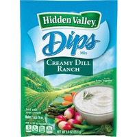 Hidden Valley Ranch Dip And Salad Dressing Mix .9 - 1.1Oz Packs (Pack Of 12) (Creamy Dill)