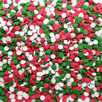 Se Si&Moos Christmas Confetti Sprinkles Red Green And White Sequins Sprinkles Red And Green Confetti Sprinkles Edible Christmas Cookie Sprinkles And Decorations For Topping Cupcakes, Cookies, Cakes, Cakes Pops 3 Oz