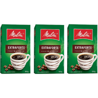 Melitta Extra Strong Roasted Coffee - 17.6 Oz | Caf   Extra-Forte Melitta - 500G - (Pack Of 03)