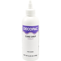 Decopac Cake Drip, Violet Color, Vanilla Flavor, Matte Like Chocolate, 6.35 Oz