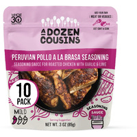 A Dozen Cousins Entr  E Seasoning Sauce Marinade - Coat And Cook, For Chicken Seasoning, Bbq, Protein & More - 10 Pack - Peruvian Pollo A La Brasa Seasoning Sauce With Garlic And Lime (3 Oz Each)