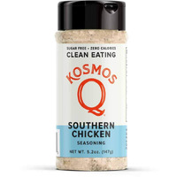 Kosmos Q Southern Chicken Seasoning | All-Purpose Spice Mix | All-Natural Cooking Herbs & Spices | Paleo & Keto Diet Friendly Flavor Blend | Msg-Free, Zero Calories | 5.2 Oz. Shaker Bottle