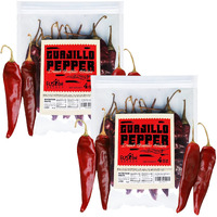 Fusion Select Guajillo Chiles Pepper - Natural And Premium - Mexican Recipes Like Mole, Tamales, Salsa, Sauce - Resealable Package (8 Oz)