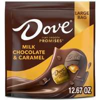 Dove Promises Milk Chocolate & Caramel Candy, 12.67 Oz Large Bag