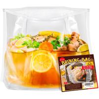 Mewmet Brine Bags For Turkey, 26""  22"", 3 Pack, Double Zipper Lock Thicker Brining Bags With 2 Cotton Strings, Holds Up To 35Lb, Extra Large Brine Bag Fits For Turkey, Chicken, Beef, Fish, Lamb, Pork