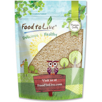 Hulled Sesame Seeds, 1 Pound - Non-Gmo Verified, Whole Raw White Sesame Seeds, Kosher And Vegan, Unroasted, Bulk Sesame. High In Magnesium, Iron, And Calcium. Perfect For Tahini Paste