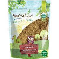 Food To Live - Organic Ginger Root Powder, 8 Ounces Non-Gmo, Kosher, Bulk, Raw Ground Ginger Root, Flour, Sirtfood
