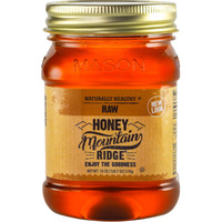 Mountain Ridge Honey, Naturally Healthy 100% Pure Raw Honey, 18 Ounces