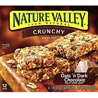 Nature Valley Crunchy Granola Bars Oats 'N Dark Chocolate 1.49 Oz. Pk Of 3.