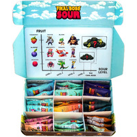 Final Boss Extremely Super Sour Candy, Natural Chewy Gummies Made With Dried Fruit, Free Of Artificial Colors, Low Calorie Healthy Snack For Kids & Adults, 1.06Oz, 27 Pack (All Sour Levels)