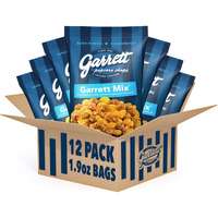 Garrett Popcorn Garrett Mix, 1.9Oz, 12 Bags, Cheese And Caramel Gourmet Popcorn, Gluten Free, Sweet And Salty Snack Bags, Popped Popcorn Bags, Multipack