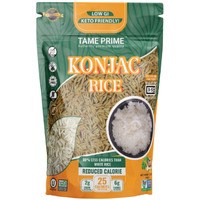 Tame Prime Dried Shirataki Rice, Konjac Rice 12 Oz, Keto Friendly,Low Gi,80% Less Calories Than White Rice.