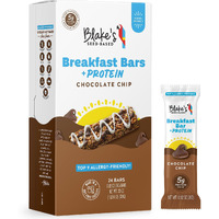 Blake's Seed Based Breakfast Bars With Protein - Chocolate Chip (24 Count), 5G Clean Plant-Based Protein, Gluten Free, Nut Free, Dairy Free & Vegan, Healthy Snacks For Kids Or Adults, School Safe