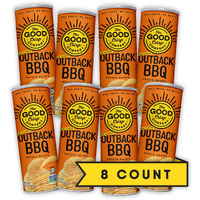 The Good Crisp Company, Outback Bbq, Gluten Free Potato Chips (5.6 Ounce Canisters, Pack Of 8), Non-Gmo, Allergen Friendly, Potato Chip Snack Pack, Gluten Free Snacks
