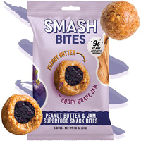 Energy & Protein Packed, Satisfying Gluten-Free Vegan Snack Balls, On-The-Go Convenience - 8 Count Of 5X Balls Each (8 Count Of 5X, Variety Pack) (8-Pack (14.4Oz), Peanut Butter & Grape)