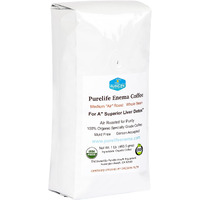 Purelife Mold-Free/Mycotoxin Safe Coffee For Enemas/Lab Tested/Whole Bean - Medium Air Roast -100% Organic/Gerson Recommended - Ships Direct And Fresh From Purelife Enema