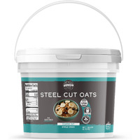 Birch & Meadow Steel Cut Oats, 1 Gallon Bucket, Whole Grain, Irish Oatmeal, Breakfast