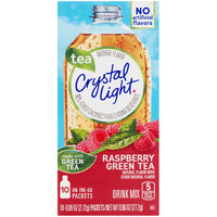 Crystal Light On The Go Raspberry Green Tea, 10-Packet Box (Pack Of 6)