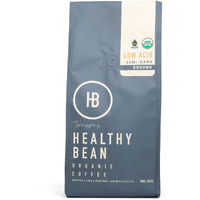Healthy Bean Coffee - Organic Low Acid Coffee Ground, Superfood Infused Healthy Coffee, Clean Coffee Organic - Usda Organic Ground Coffee, Mycotoxin Free Coffee - Semi-Dark Roast, 10Oz