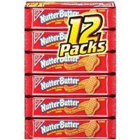 Nabisco, Nutter Butter, Peanut Butter Sandwich Cookies, 12 Count, 16.7Oz Box (Pack Of 2)