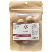 Savory Spice Whole Nutmeg - Fresh Whole Nutmeg From Grenada For Baking, Breads, Pies, Pastries, B  Chamel & Stews (5-Count)