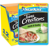 Starkist Tuna Creations, Herb And Garlic, 2.6 Oz Pouch (Pack Of 24) (Packaging May Vary)