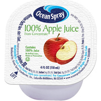 Ocean Spray 100% Apple Juice Cups, 4 Ounce (Pack Of 48)
