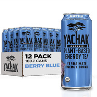 Yachak Yerba Mate, Berry Blue, 16 Oz, Pack Of 12