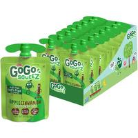 Gogo Squeez Fruit On The Go, Apple Cinnamon, 3.2 Oz (Pack Of 18), Unsweetened Fruit Snacks For Kids, Gluten Free, Nut Free And Dairy Free, Recloseable Cap, Bpa Free Pouches