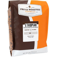Fresh Roasted Coffee, Ethiopian Yirgacheffe Kochere, 5 Lb (80 Oz), Medium Roast, Kosher, Whole Bean
