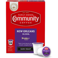 Community Coffee New Orleans Blend 24 Count Coffee Pods, Special Dark Roast, Compatible With Keurig 2.0 K-Cup Brewers, 24 Count (Pack Of 1)