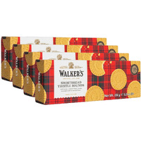Walker's Shortbread Rounds, All-Butter Shortbread Cookies, 5.3 Oz Box (Pack Of 4) (Packaging May Vary)
