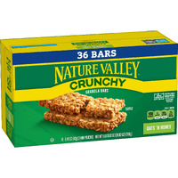 Nature Valley Crunchy Granola Bars, Oats 'N Honey, 1.49 Oz, 18 Ct, 36 Bars