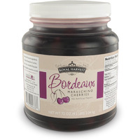 Royal Harvest Bordeaux Maraschino Cherries With Stems, 72 Ounce