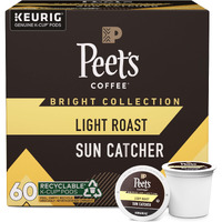 Peet's Coffee, Light Roast K-Cup Coffee Pods For Keurig Coffee Machines - Sun Catcher, 60 Count (6 Boxes Of 10 K-Cup Pods)