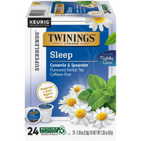 Twinings Sleep Herbal Tea K-Cup Pods For Keurig, 24 Count (Pack Of 1), Formerly Nightly Calm, Camomile, Spearmint, & Lemongrass, Naturally Caffeine-Free, Enjoy Hot Or Iced | Packaging May Vary