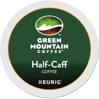Green Mountain Coffee Roasters Half Caff, Single-Serve Keurig K-Cup Pods, Medium Roast Coffee, 24 Count