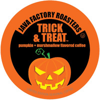 Java Factory Coffee Pods Pumpkin And Marshmallow Flavored Coffee Compatible With K Cup Brewers Including 2.0, Trick And Treat, 40 Count