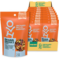 Orchard Valley Harvest Omg Omega-3 Mix, 2 Oz (Pack Of 14), Walnuts, Dark Chocolate Blueberries, Sweetened Cranberries, Almonds, Pistachios, Gluten Free, Resealable Bag, Snacks For Adults & Kids