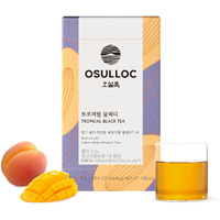 Osulloc Tropical Black Tea (Tropical Mango & Peach Flavor), Fruit Tea Blend, Premium Teabags From Jeju Island, 20 Count, 1.06 Oz, 30G