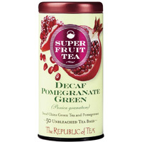 The Republic Of Tea, Pomegranate Green Tea Decaf, 50 Count